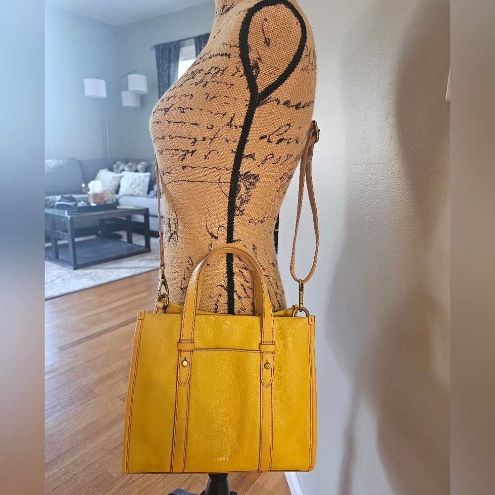 Fossil Kingston Leather Satchel Crossbody